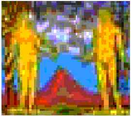 Lovers blurred unfocused